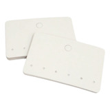 100 Und Cartelas Para Brincos 3 Pares Branco Argola