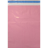 100 Uni. Envelope Plástico De Segurança Rosa 40x50