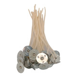100 Uni Pavio P/ Velas Decorativas De Parafina 18cm Altura