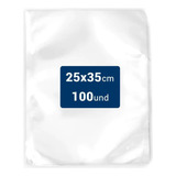 100 Unid Sacos Plásticos  Para Embalar A Vácuo 25x35x0,12 