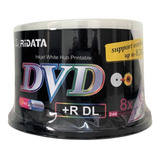 100 Unidade Dvd+r Dl Ridata Printable