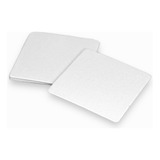 100 Unidades Bolacha De Chopp Branca Lisa Quadrada 86x86 Mm