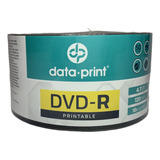 100 Unidades Dvd-r Data Print Printable 16x 4.7gb 120 Min
