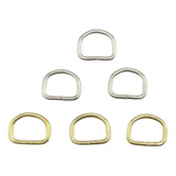 100 Unids De Meia Argola 15mm Ferragens 50 Niquel 50 Dourada