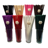 100 Varetas Fibra De Algodão 25cm 4mm Aromatizador Difusor