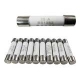 100 X Fusível Cerâmico Para Forno Microondas 20 Amperes 20a