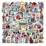 100 Adesivos De Star Wars Para Laptop Garrafa De água Bagagem Snowboard Bicicleta Skate Decalque Para Crianças Adolescentes E Adultos Adesivos Estéticos Impermeáveis