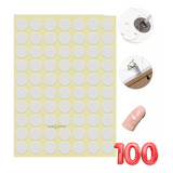 100 Adesivos Dupla Face 1cm Para Pavio De Velas