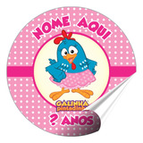 100 Adesivos Galinha Pintadinha Rótulo Personalizado 4x4 Cm