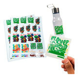 100 Adesivos Personalizado Dtf Uv Verniz Alto Relevo 4x4cm