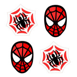 100 Apliques Homem Aranha Toppers Recortes Tubete Tags