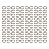 100 Aros Modelador Pão Hambúrguer 15 X 3 Cm Alumínio 0 5 Mm