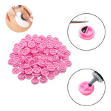 100 Badoque Com Divisória Para Anel Porta Cola Along Cilios