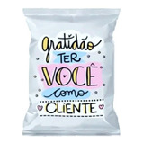 100 Balas Personalizadas Gratidão Ótimo Brinde Paraclientes