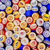 100 Bolinhas Pula Pula 27mm De Futebol