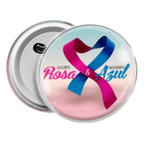 100 Bottons Outubro Rosa E Novembro Azul Tm 3 5 Ou 4 5cm