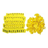 100 Brincos Grandes 5x4cm Numerados Para Bovinos Ovinos