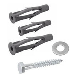 100 Bucha 10mm Bloco Baiano Arruela Parafuso 1 4x70 Chave 11