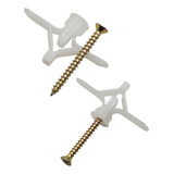 100 Bucha Gesso 4 16mm Drywall C parafuso Phillips Bucha6mm