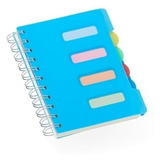 100 Caderno Criativo C Divisória Colorida Pequeno Escolar