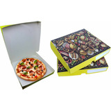 100 Caixa Embalagem Mini Pizza Brotinho Delivery 20x20x3 Mar