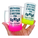 100 Canecas Acrílicas Chopp 300ml Personalizadas Degrade