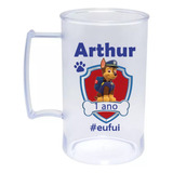 100 Canecas Acrílico Chopp 300ml Personalizadas
