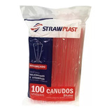 100 Canudo Plastico Grosso