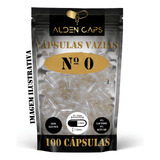 100 Cápsulas Vazias De Gelatina Incolor N 0 500mg 