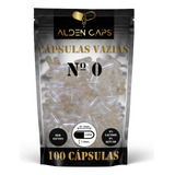 100 Cápsulas Vazias De Gelatina Incolor N 0 500mg 