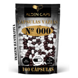 100 Cápsulas Vazias De Gelatina Incolor N 000 1 400mg 