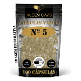 100 Cápsulas Vazias De Gelatina N 5 60mg 