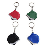 100 Chaveiro Mini Trena Automática Com Trava 1 Metro Core