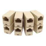 100 Conector Adaptador Emenda Rj45 Femea X Femea Cabo Rede