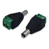 100 Conector Plug P4 Macho Câmera Segurança Fita Led Cftv