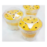 100 Copo Acrílico 150ml C tampa Gelatina Mousses Sobremesa