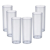 100 Copos Long Drink Transparente 300ml