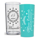 100 Copos Personalizados Long Drink 320ml Acrilico Frent ver