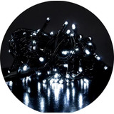 100 Cordão 100 Led Fixo Prova D água 10 Metros 110v Ou 220v