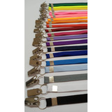 100 Cordões Crachá 12mm X 85cm C Argolas E Clips Jacaré