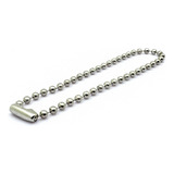 100 Corrente De Bolinha Com Canoa 15cm X 2 5mm Níquel P Tag