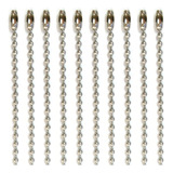 100 Corrente De Bolinha Ferro Com Canoa 10cm X 2 5mm Para Tag Chaveiro Confecção Calçados