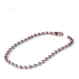 100 Corrente De Bolinha Ferro Com Canoa 12cm Tag Chaveiro