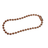 100 Corrente De Bolinha Ferro Com Canoa 12cm Tag Chaveiro