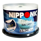 100 Dvd r Dl 8 5gb 8x Com Logo Nipponic Lacrado
