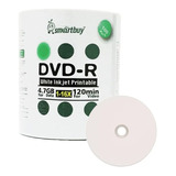 100 Dvd r Printable Smartbuy 4 7 Gb 120 Minutos 16x