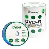 100 Dvd r Smartbuy Verde 16x Com Nf Dvd R Virgem Dvd r R