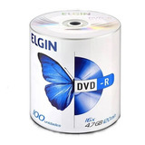 100 Dvd r Virgem Elgin 16x C logo 100 Envelopes Coloridos