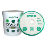 100 Dvd r Virgem Smartbuy C logo 16x 4 7gb Midia Smart Buy