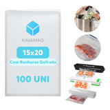 100 Embalagem 15x20 Saco Ranhura Seladora A Vacuo Electrolux